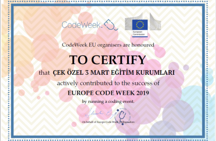 Europe CodeWeek Kodlama Haftası Yarışması