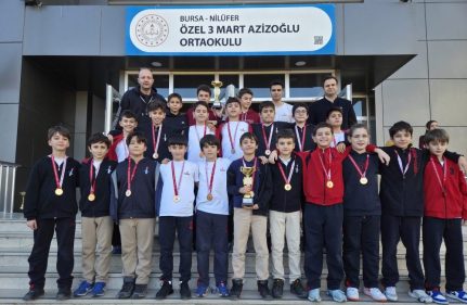 KÜÇÜK ERKEK BASKETBOL TAKIMIMIZ BURSA 4'ÜNCÜSÜ