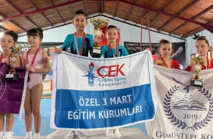 RİTMİK CİMNASTİKTE İL BİRİNCİLİĞİ