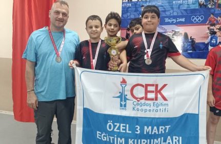 MİNİK MASA TENİSİ TAKIMIMIZDAN İLÇE İKİNCİLİĞİ